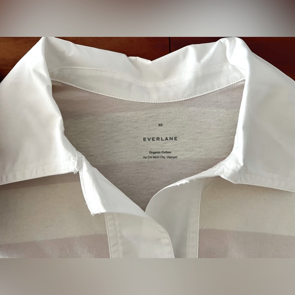 NWOT Everlane The Retro Jersey Polo. Size XS. Pale Orchid/Canvas. - Picture 7 of 9